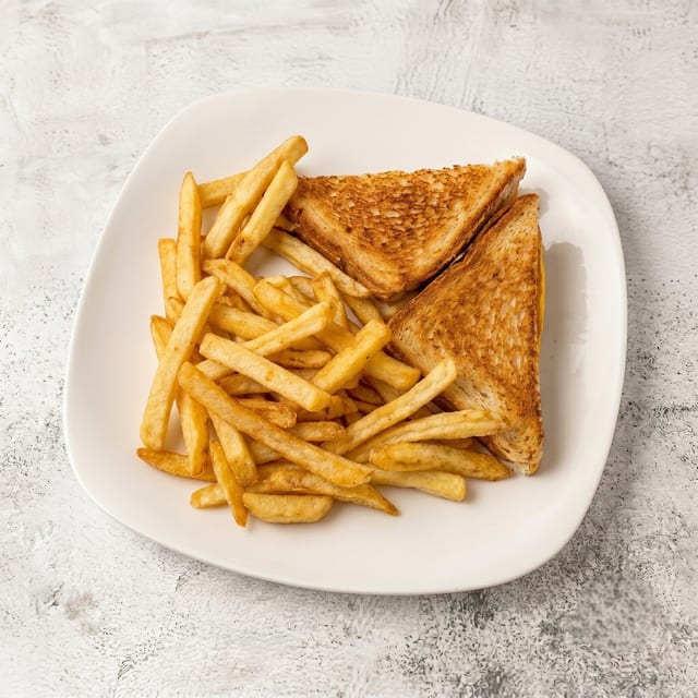 Grilled American or Swiss Cheese Sandwich.