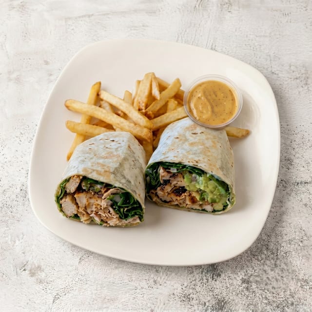 Salmon & Guacamole Wrap.
