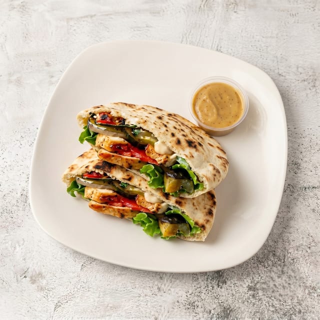 Mediterranean Chicken Pita Club.