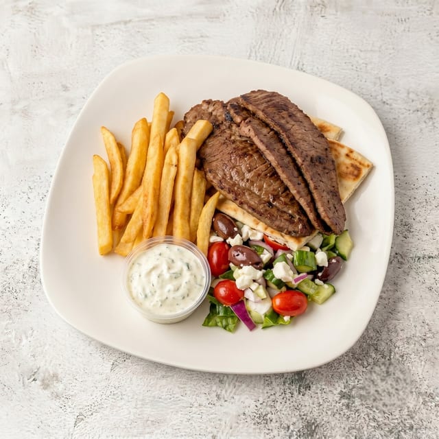 Beef Gyro Platter.