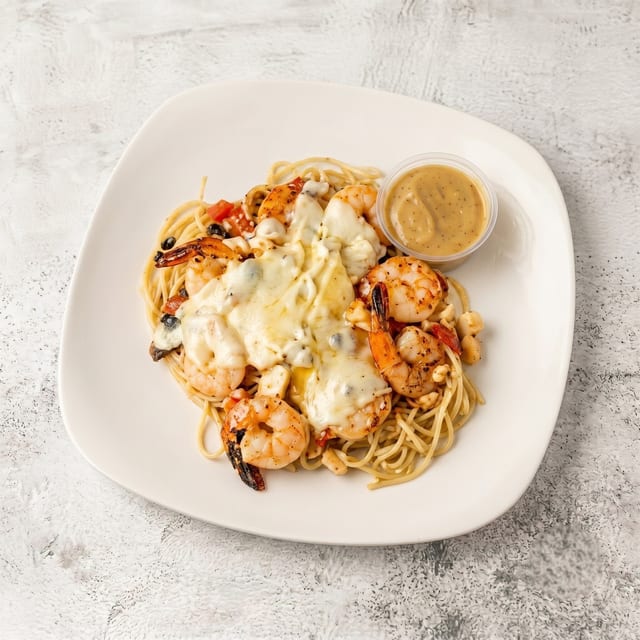 Shrimp Parmigiana Sandwich.